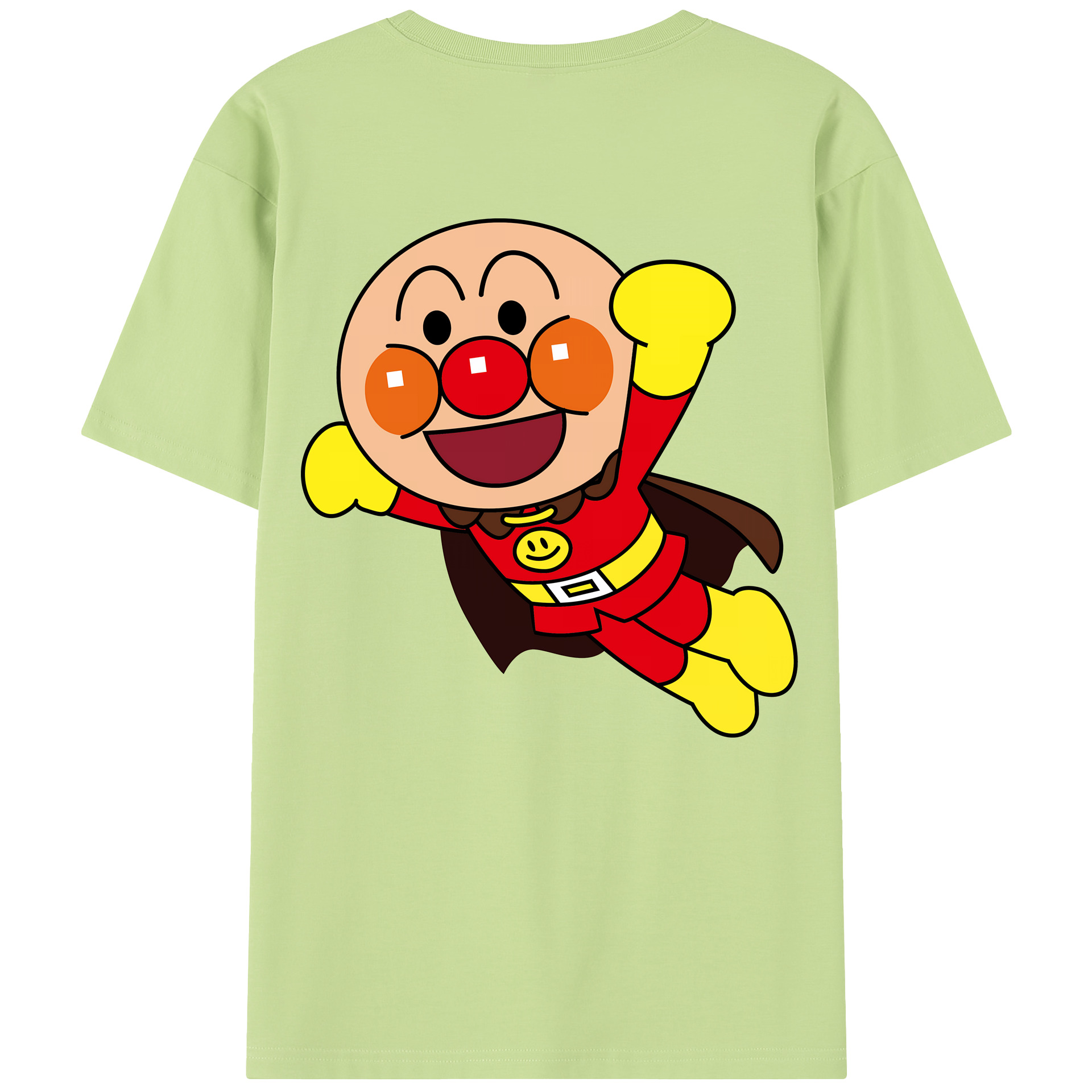 （画像用） アンパンマン Anpanman 綿100％半袖Tシャツ（背面プリント）